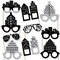 Big Dot of Happiness Nighttime City Skyline Glasses - Paper Card Stock New York Party Photo Booth Props Kit - 10 Count
